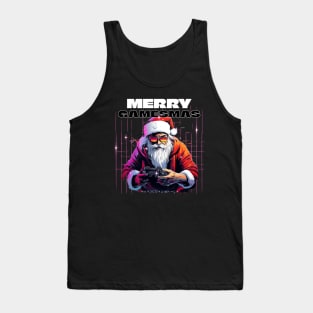 Merry gamesmas funny merry christmas for gamers Tank Top